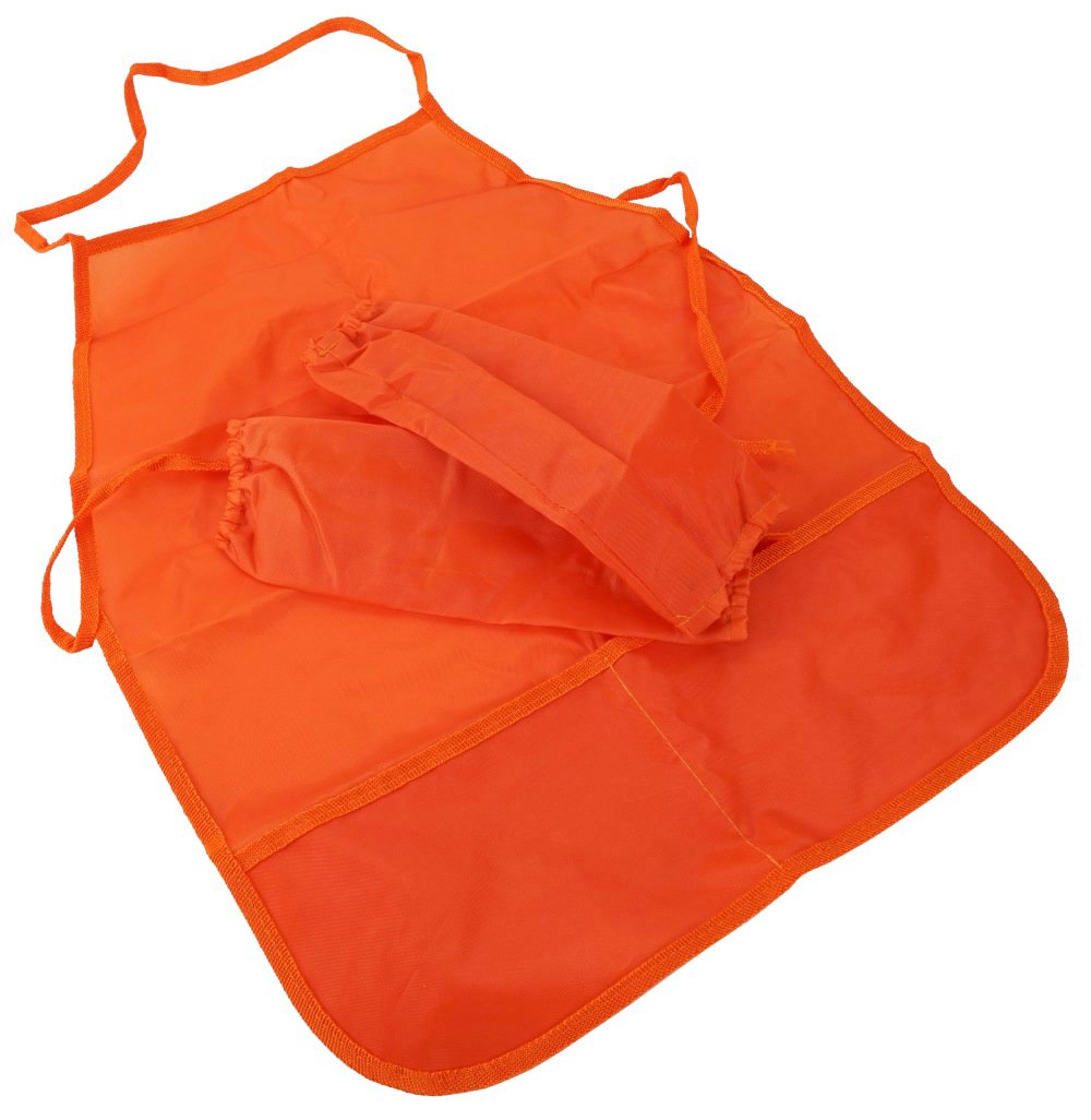 Набор накидка и нарукавники для труда 39х49см 2 кармана Оранжевый ПЧЕЛКА НФ-1 уни 155₽