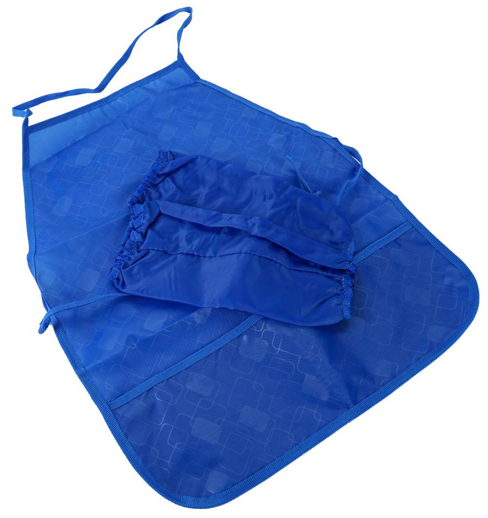 Набор накидка и нарукавники для труда 39х49см 2 кармана Синий ПЧЕЛКА НФ-1 уни 155₽