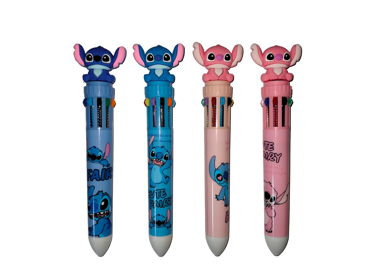 Ручка шариковая автоматическая 10-ти цветная 07мм Ушастик ассорти MAZARI 9028 110₽