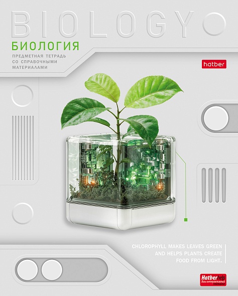 Тетрадь предметная 48л клетка меловкартон Техно Биология выблак HATBER 48Т5вмВd1_36025 61₽
