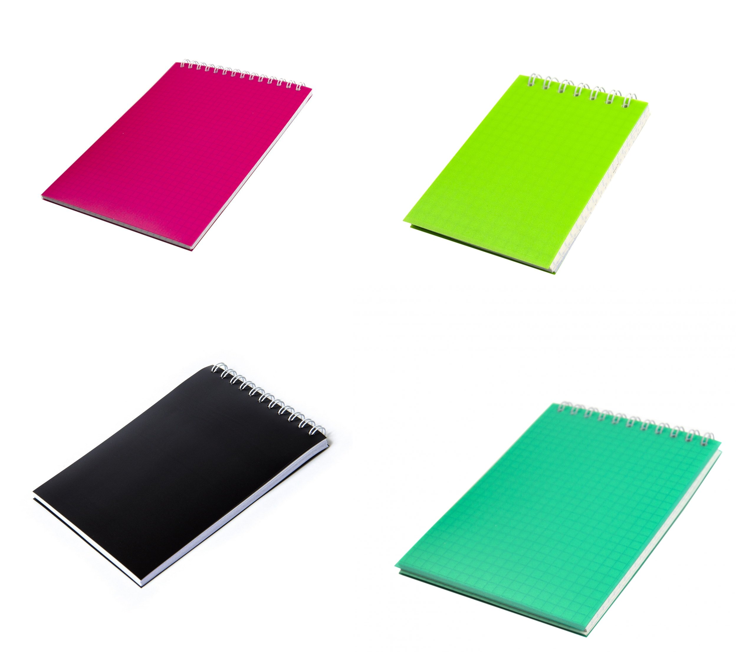 Блокнот А6 60л клетка гребень пластобл ассорти ALINGAR AL4176 68₽