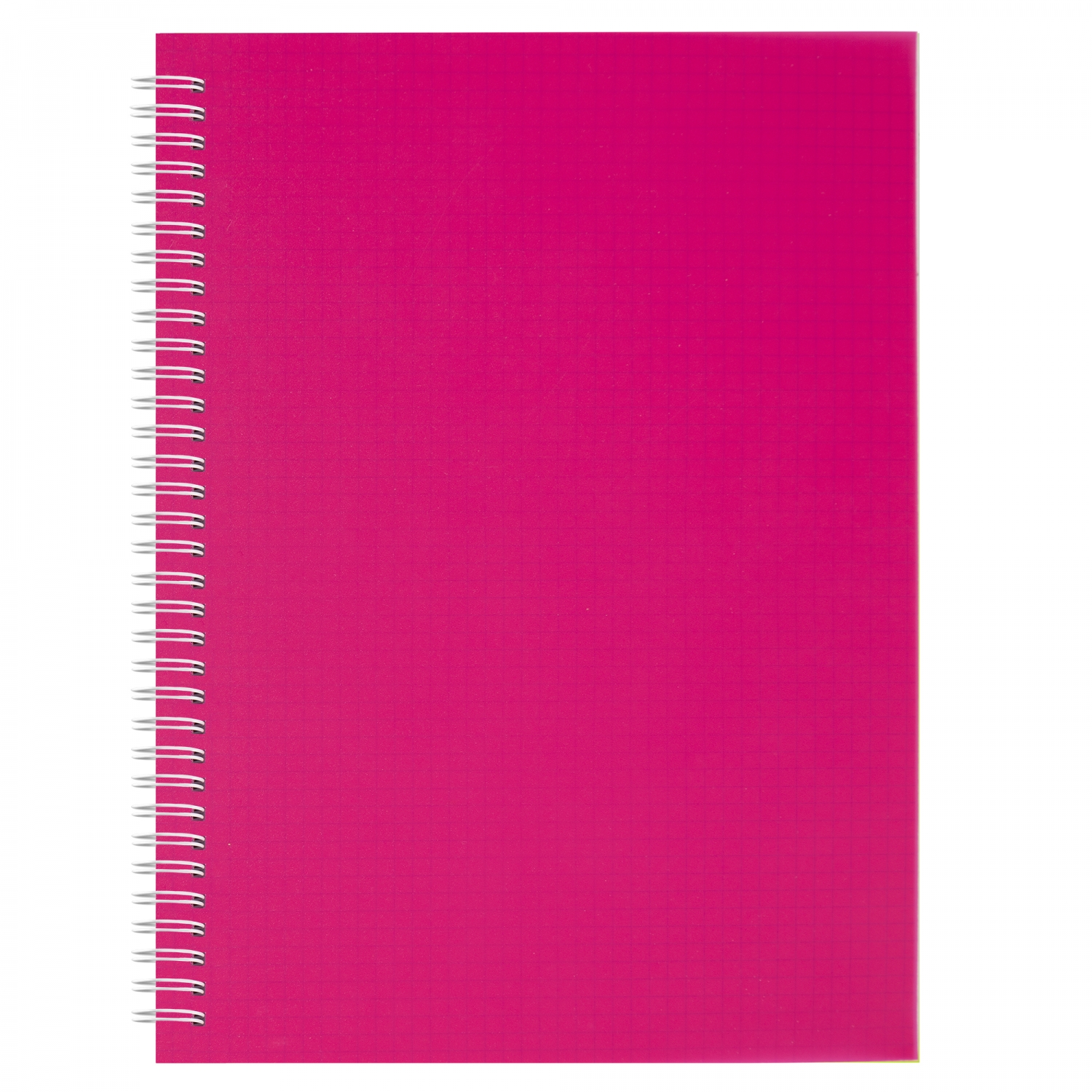 Тетрадь А4 96л клетка гребень пластобл Однотон Розовый ALINGAR AL13343 157₽