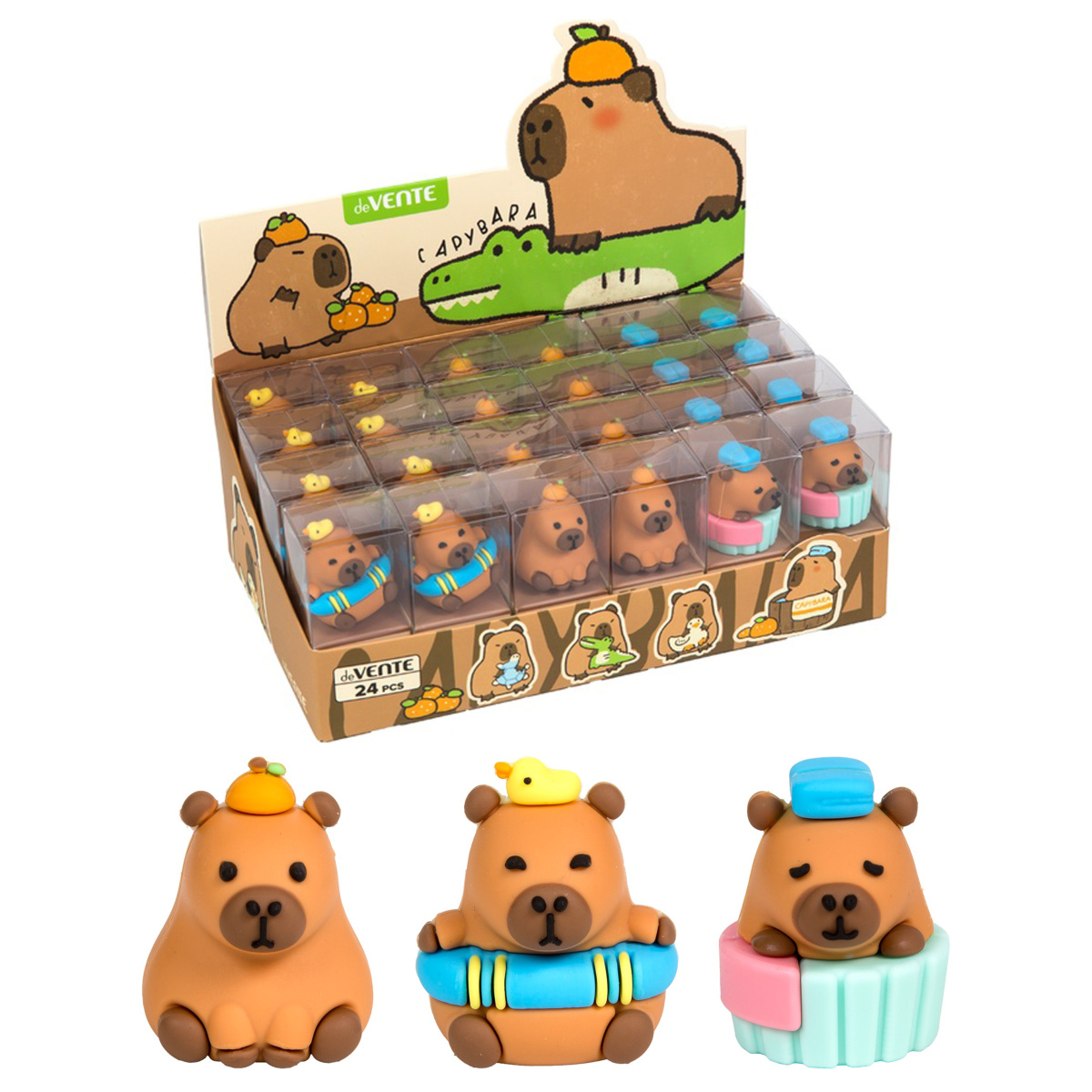 Ластик фигурный синткаучук ассорти Capybara deVENTE 8030411 97₽