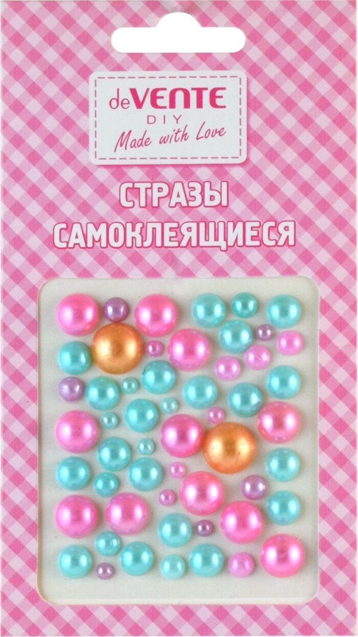 Стразы самоклеящиеся Жемчужный микс ассорти 75x65см deVENTE 8004043 52₽