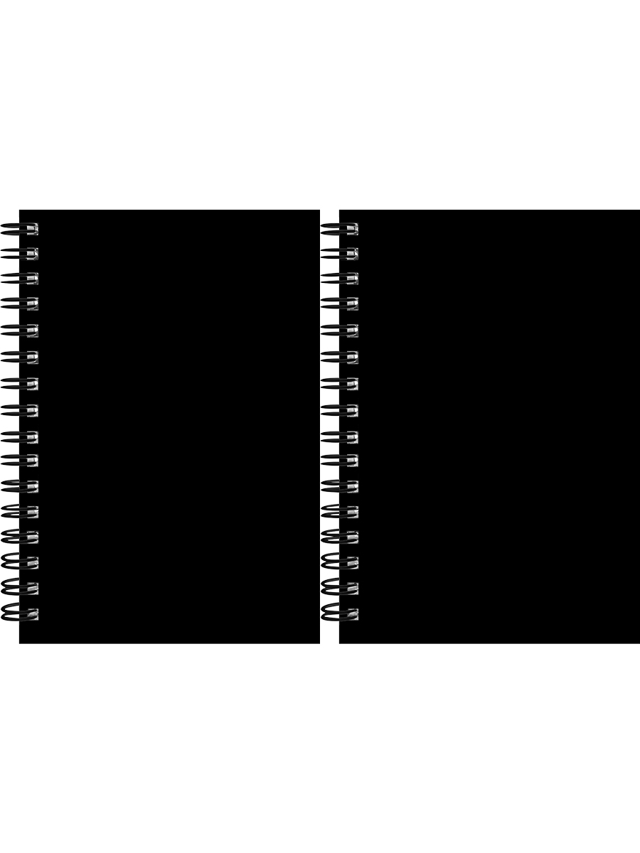 Книжка записная А6 120л клетка гребень твобл Дизайн в черном цвете-8 PROF-PRESS ЗК120-3025 87₽