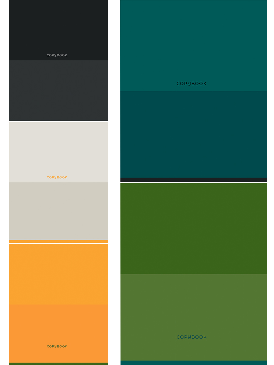 Тетрадь А5 48л клетка скрепка меловкартон Сложные оттенки soft touch ассорти PROF-PRESS Т48-0138 80₽