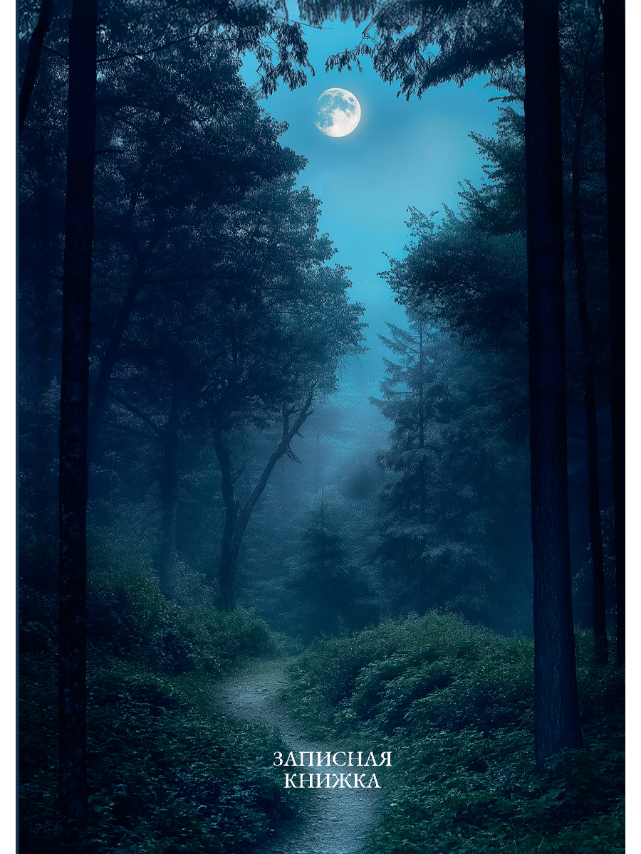 Книжка записная А6 96л клетка твобл Лунные пейзажи-1 глянцлам PROF-PRESS ЗК96-0082 123₽