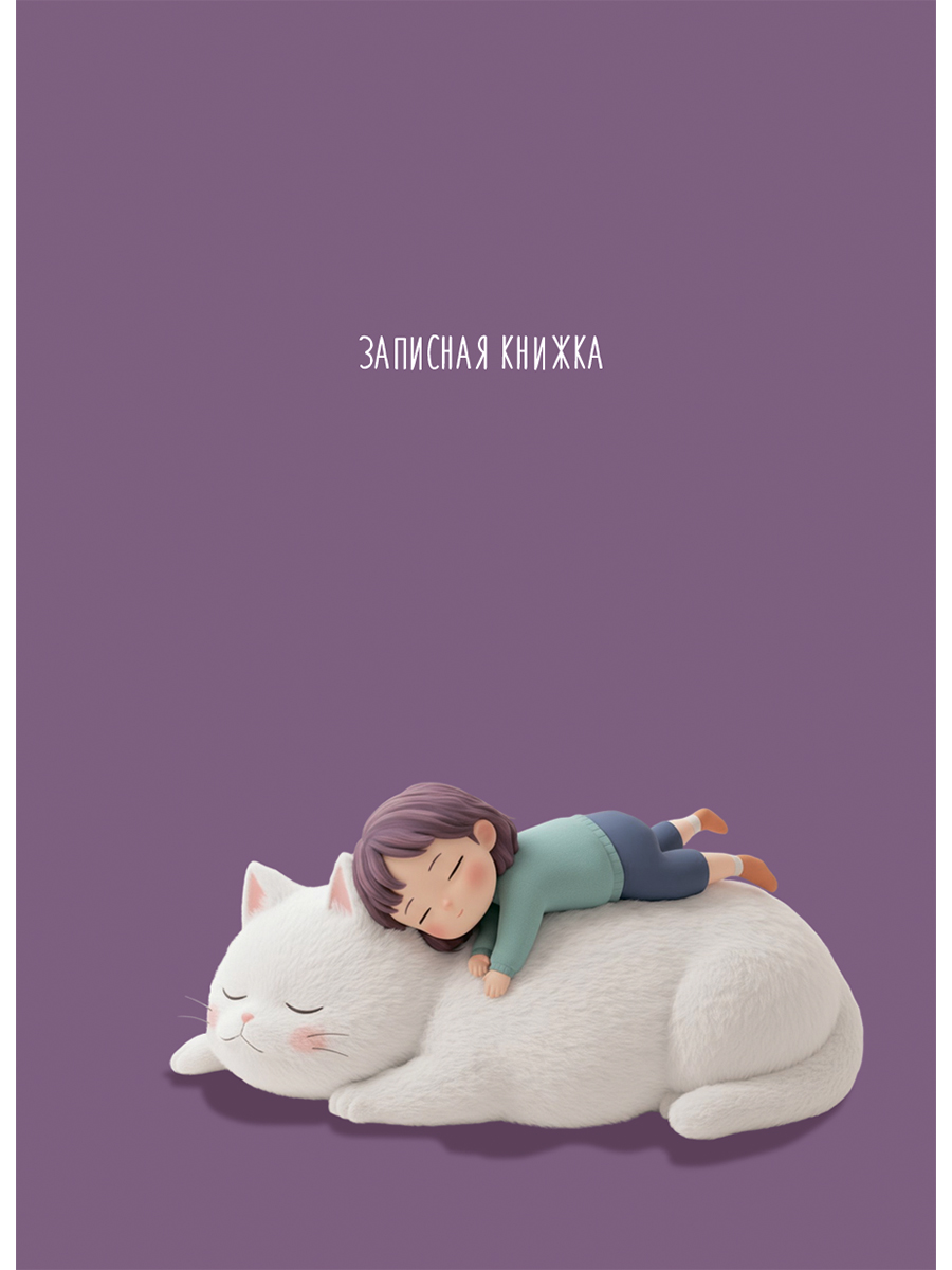 Книжка записная А7 48л клетка твобл Девочка с животным-1 глянцлам PROF-PRESS ЗК48-0087 72₽