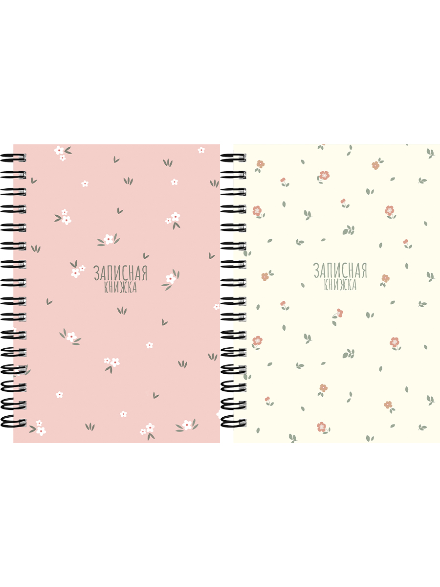 Книжка записная А6 120л клетка гребень мягкобл Bloome ассорти PROF-PRESS ЗК120-3021 87₽