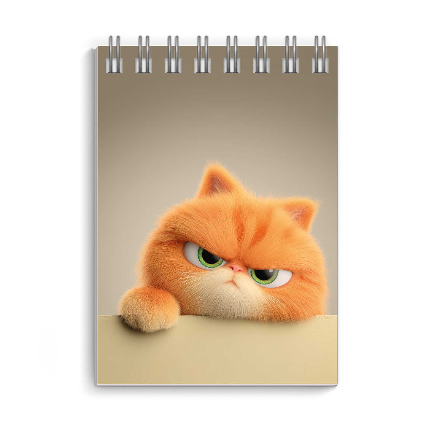 Блокнот А7 40л клетка гребень мягкобл Кот рыжик УФ-лак ФЕНИКС 73411 44₽