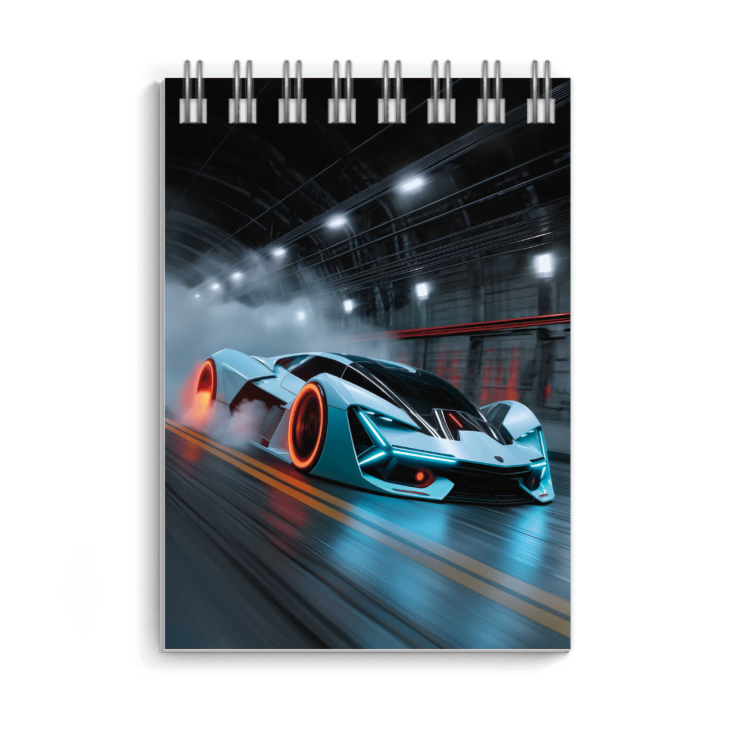 Блокнот А7 40л клетка гребень мягкобл Спорткар УФ-лак ФЕНИКС 73413 44₽