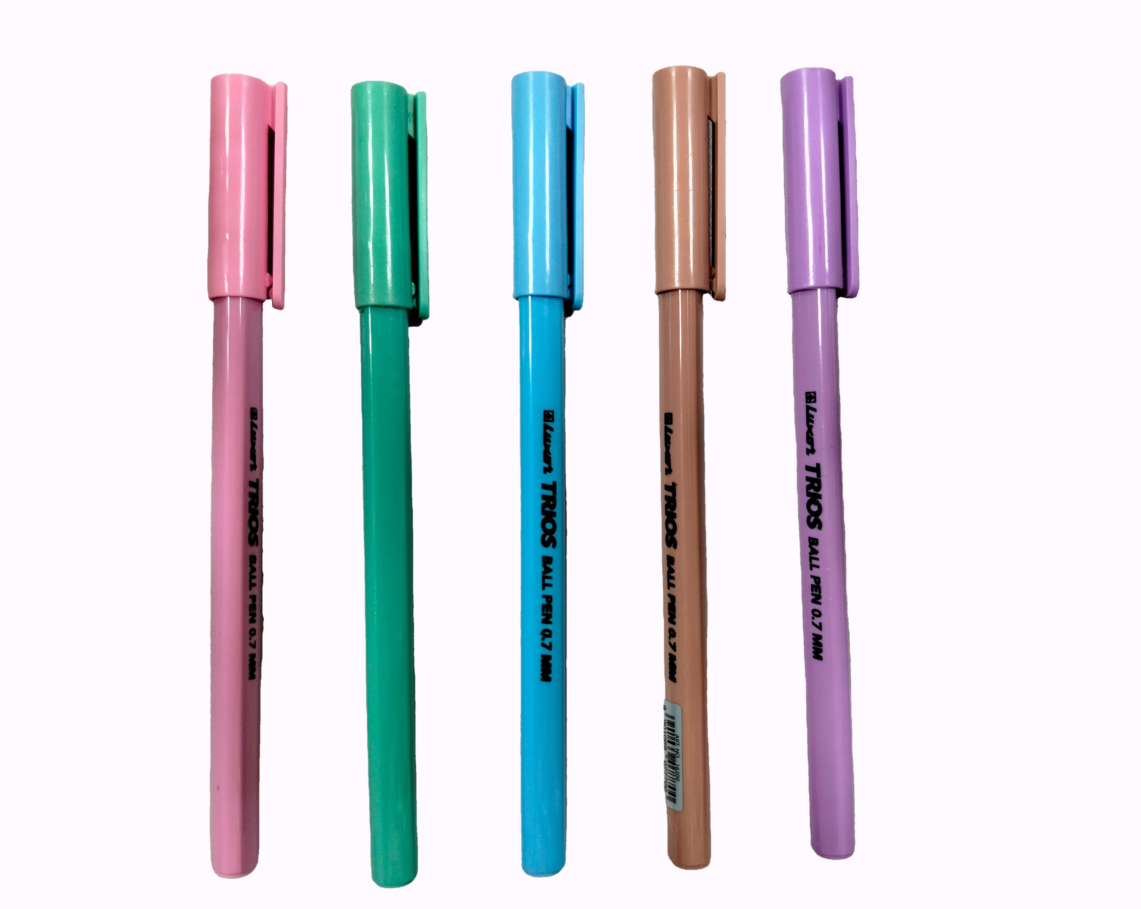 Ручка шариковая синяя 0,7мм Trios ICY 3-гран. ассорти корпус LUXOR 16200SP/24J