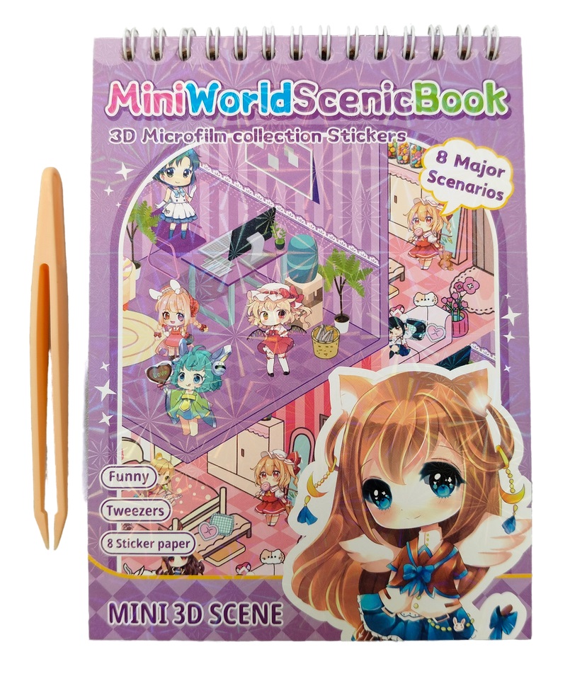 M-20766 Набор наклеек 130х190мм Румбокс Девочки 8л ассорти 4 дизайна пинцет 167₽