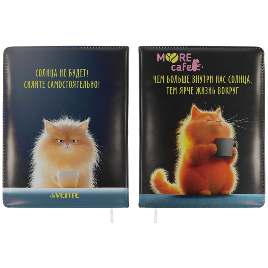 Книжка записная В6 80л клетка твобл кожзам MooreCafe поролон ляссе deVENTE 2252603 152₽