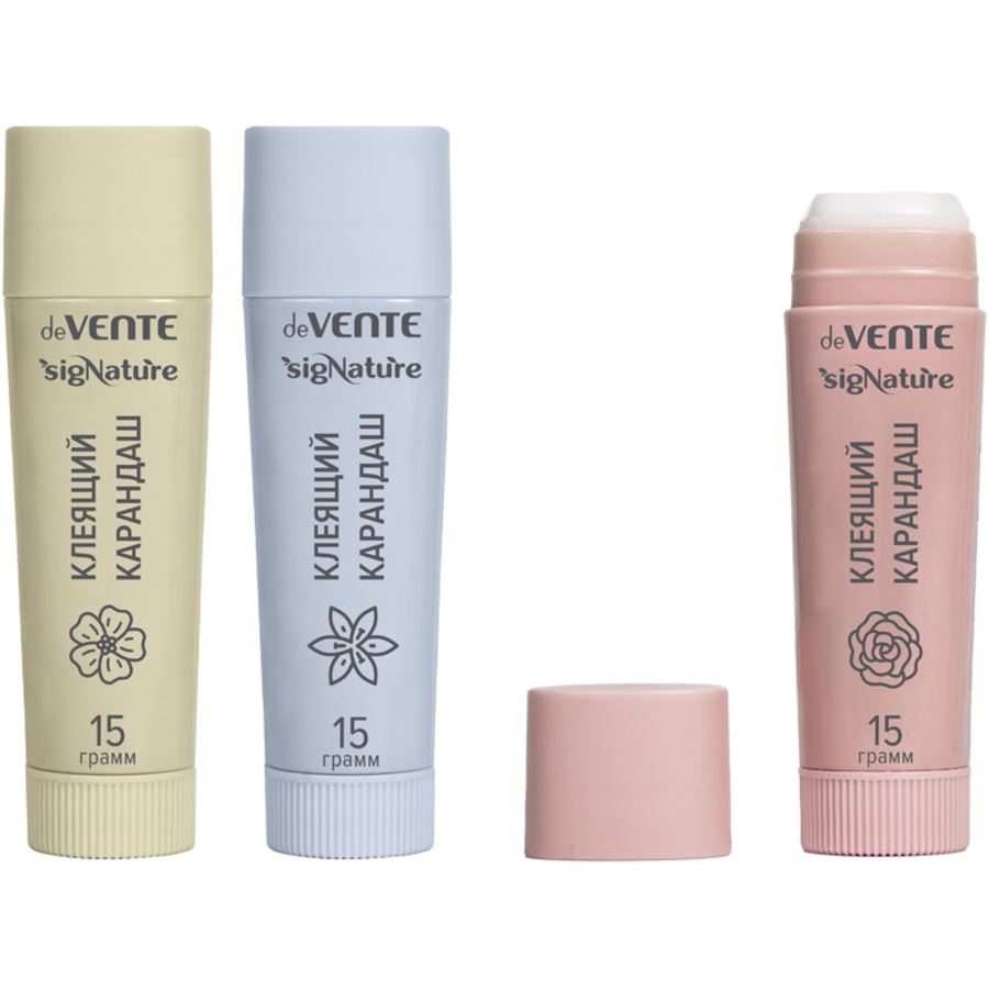 Клей карандаш 15г PVP высокая вязкость sigNATURE дисплей ассорти deVENTE 4042501 37₽