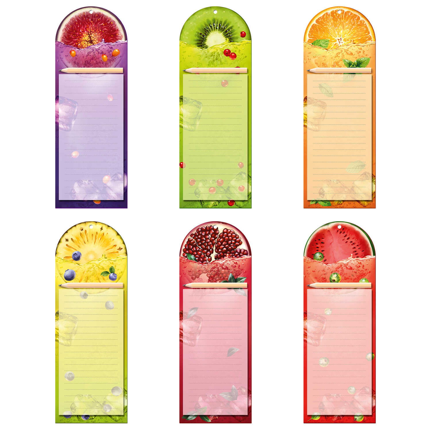 

Блок для записей 100х280мм 40л с карандашом Мои заметки ассорти ФЕНИКС+ 59032