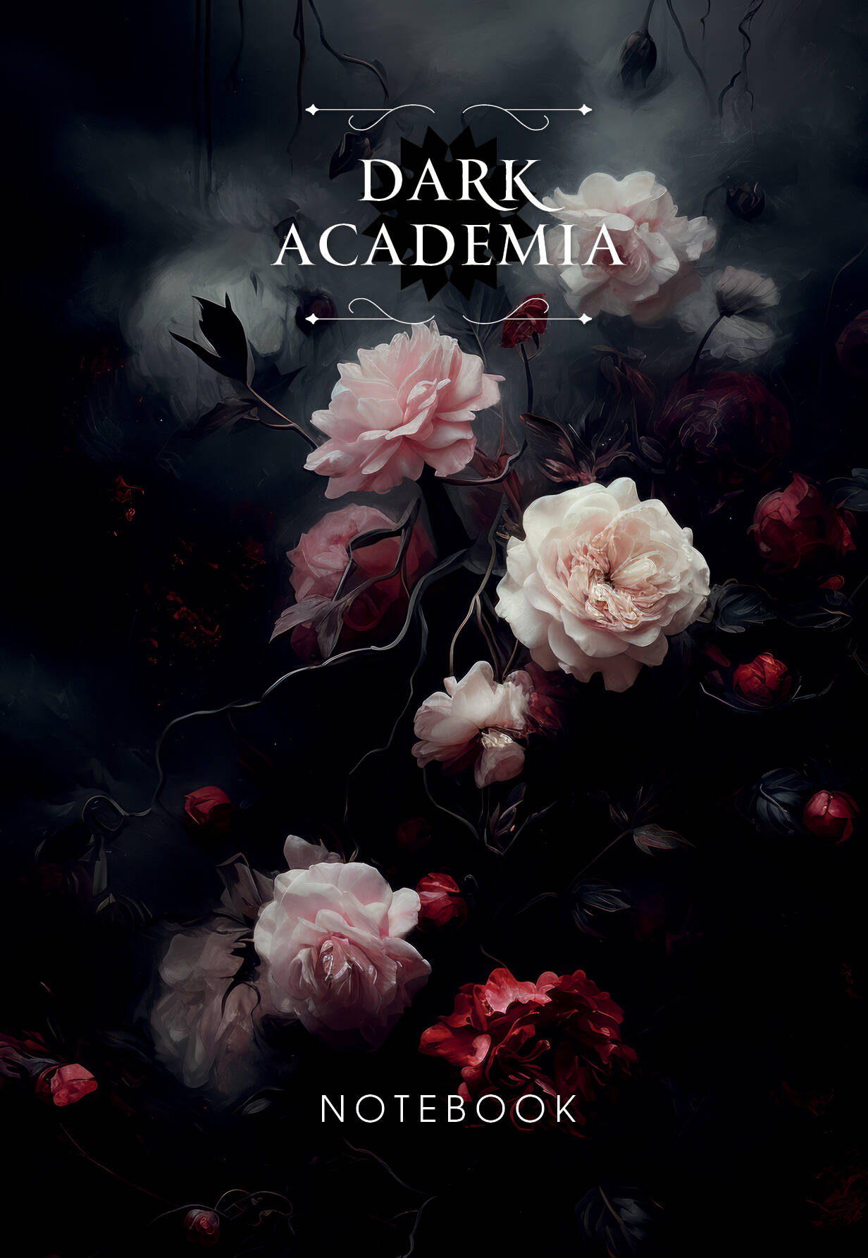 

Блокнот А5 64л тв.обл. Dark Academia /цветы БОМБОРА 1361592