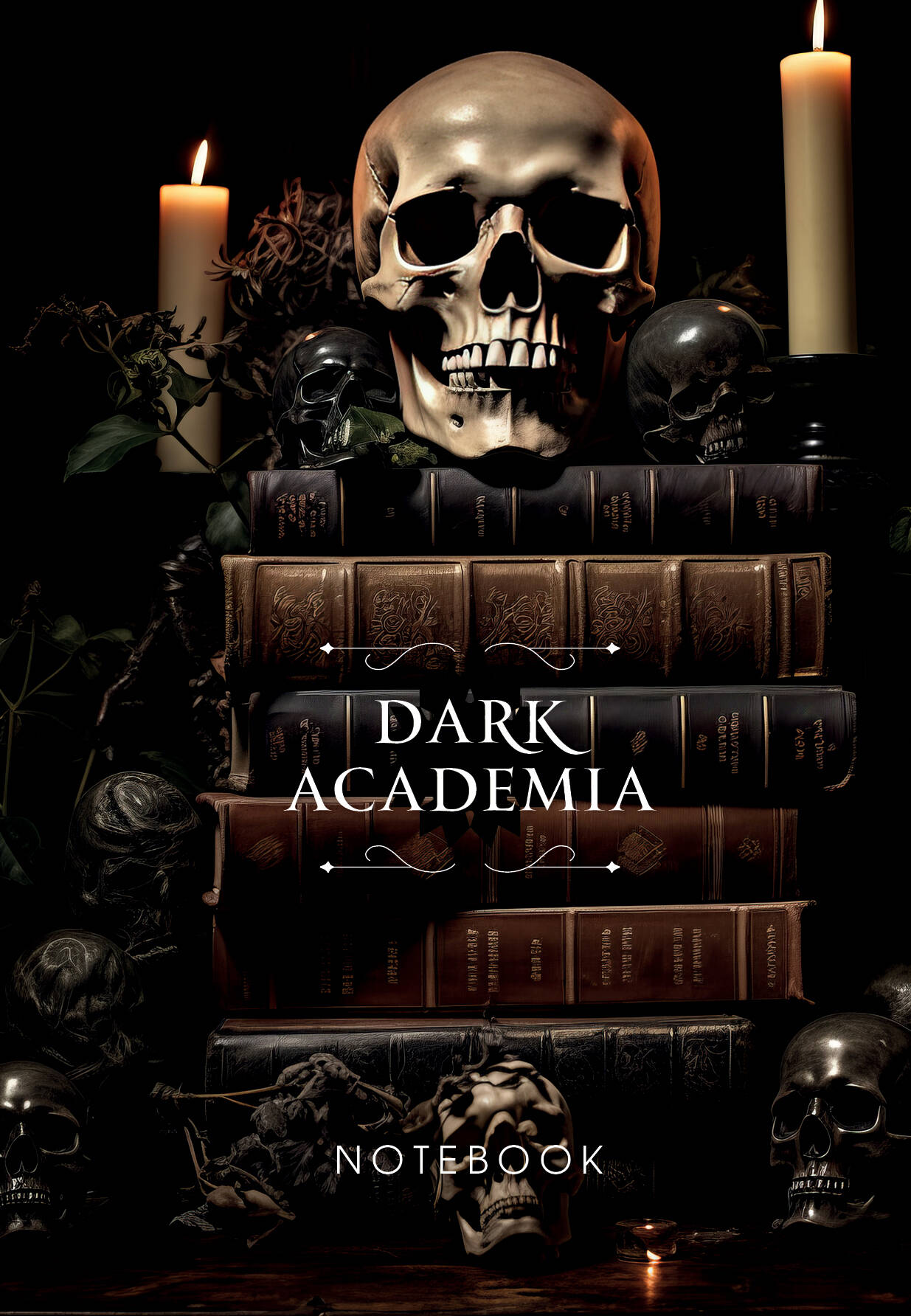 

Блокнот А5 64л тв.обл. Dark Academia /череп БОМБОРА 1361594