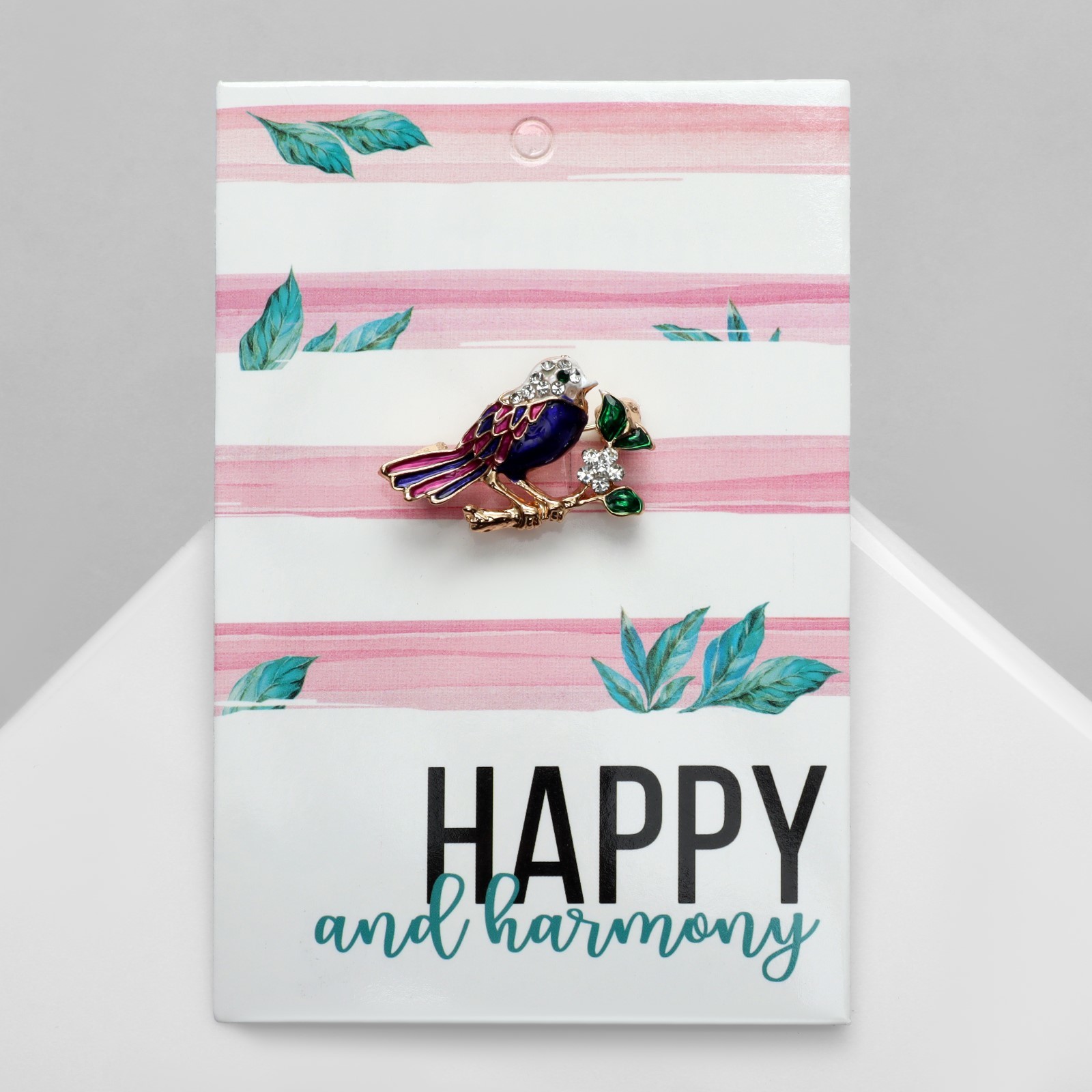 Брошь Птичка на веточке 172₽