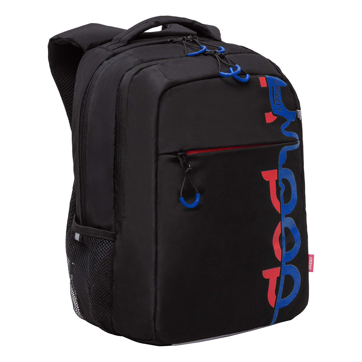 Рюкзак школьный 2отд Черный-синий 26х39х19см GRIZZLY 3613₽