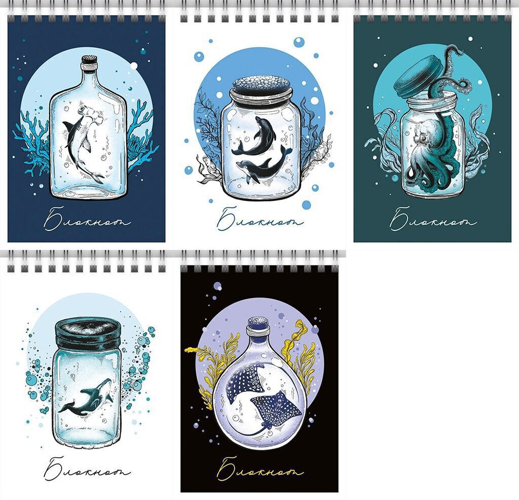 

Блокнот А6 40л спираль В банке твин-лак Alpha-Trend 410004