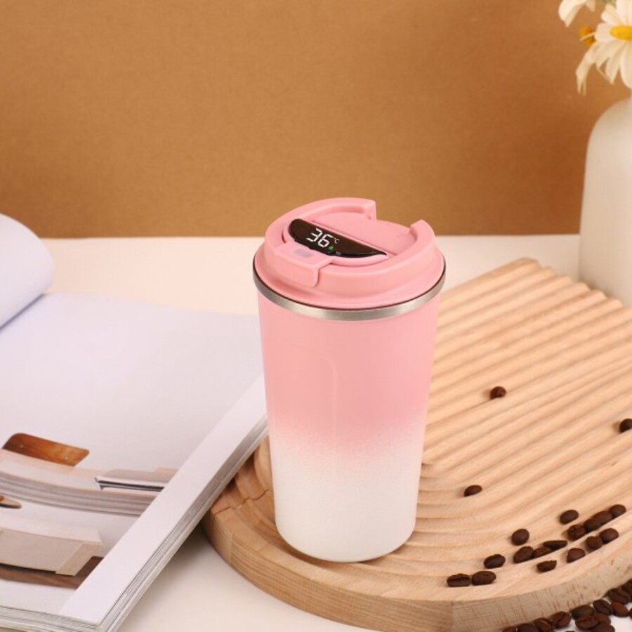 

Термокружка 510мл Сoffee gradient pink с датчиком температуры ILIKEGIFT DPKF-8107-02