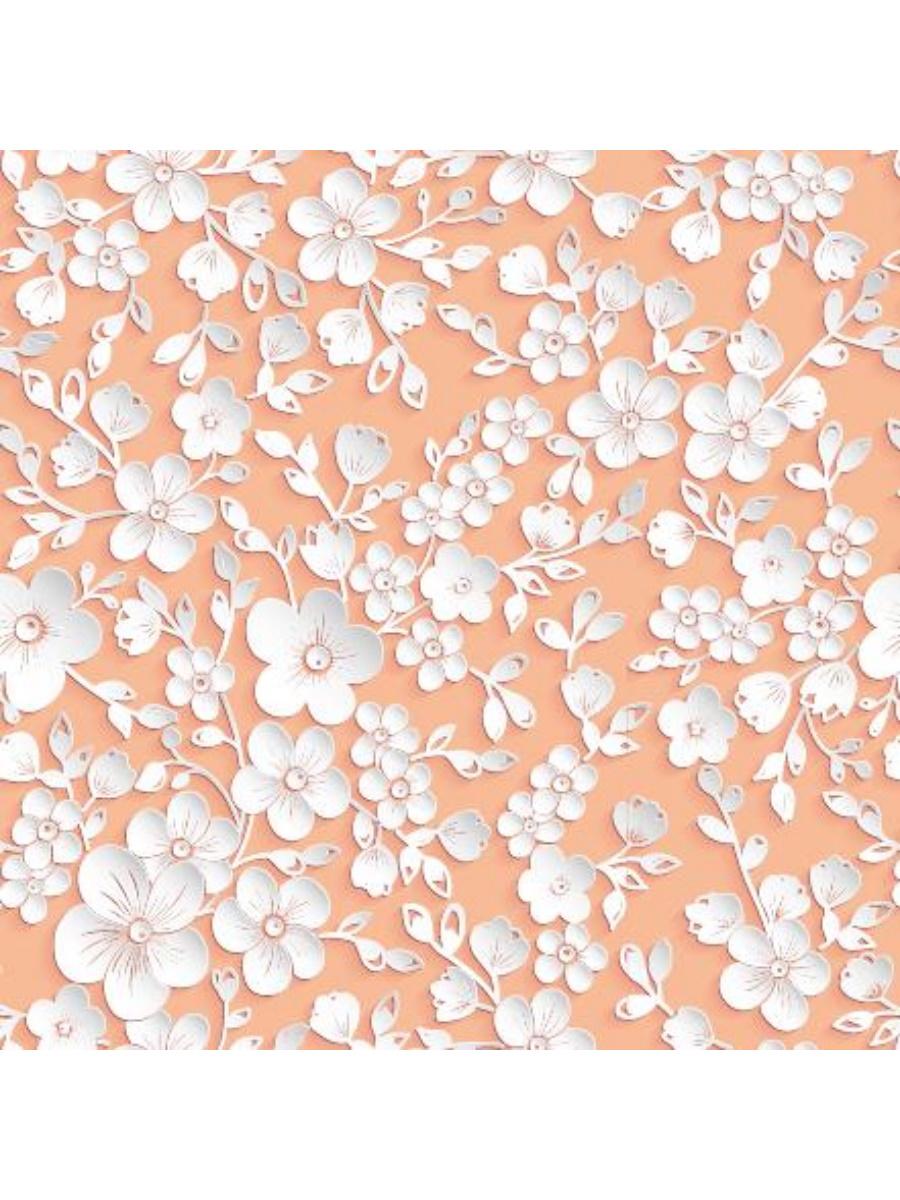 УБ-8958 Бумага упаковочная 70х100см Цветочая нежность цена за 1шт 65₽
