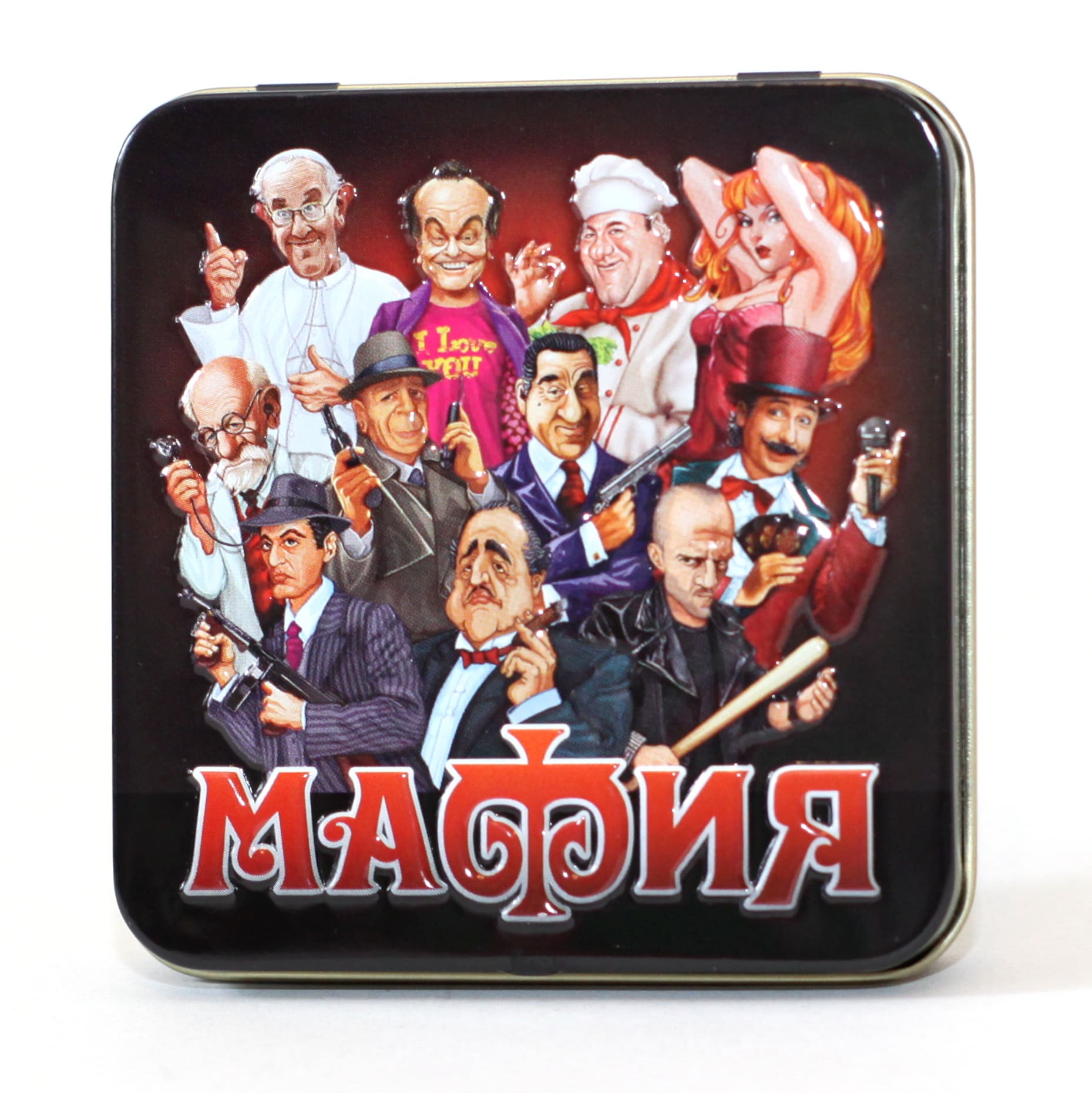 

Игра настольная карточная Мафия жестяная коробочка ДЕСЯТОЕ КОРОЛЕВСТВО 01947