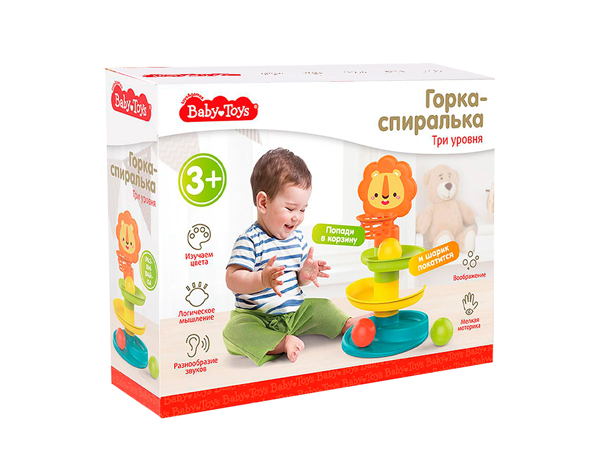 

Развивающая игрушка Горка-спиралька Три уровня