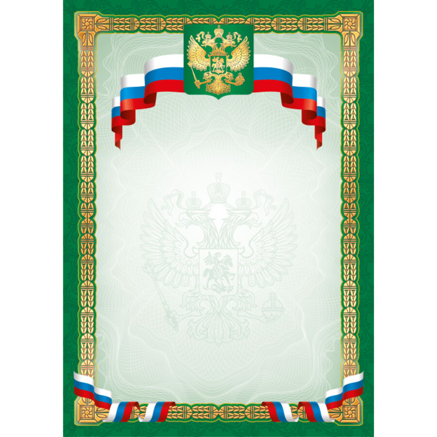 

9339 Грамота А4 рамка РФ (уни) Без текста 157г/м2
