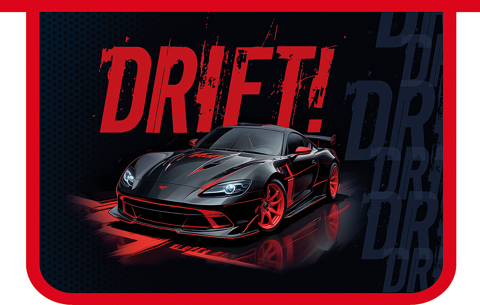 

Папка для тетрадей пластик молния сверху А4 1отд. Drift on ПЧЕЛКА ПМ-А4-291 (муж)