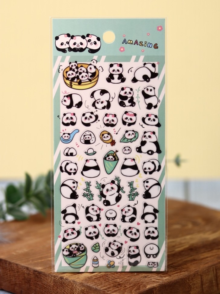 

YT19 Наклейки 95х205мм Cute panda
