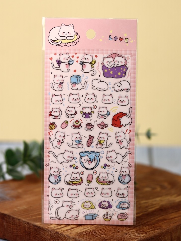 

YT24-01 Наклейки 95х205мм Love cats