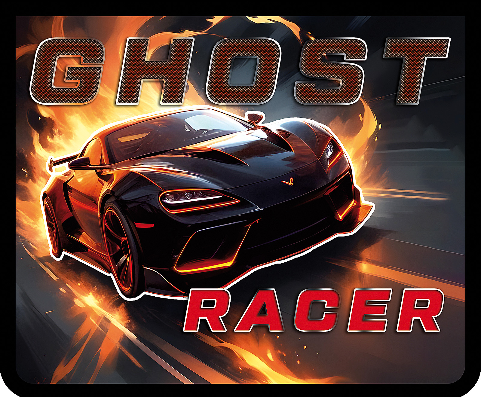 

Папка для тетрадей пластик молния сверху А5 1отд. Ghost racer ПЧЕЛКА ПМ-А5-291 (муж)