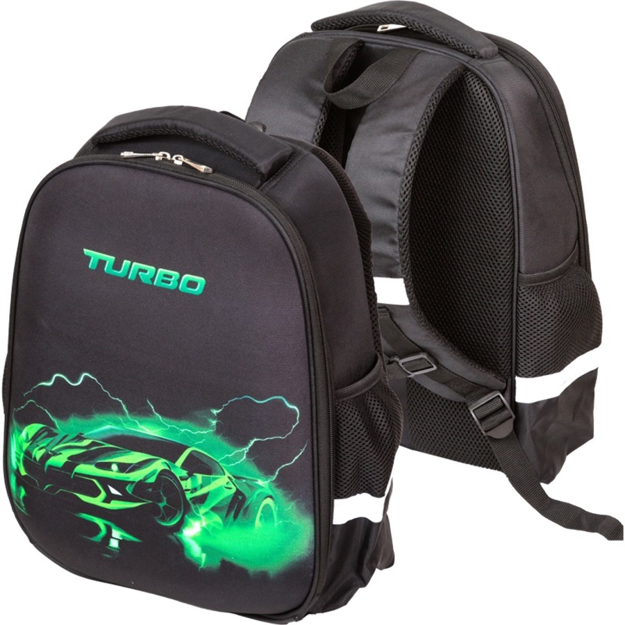 

Рюкзак школьный 1отд. Optima. Turbo 37x28x18см эргоном.спинка deVENTE